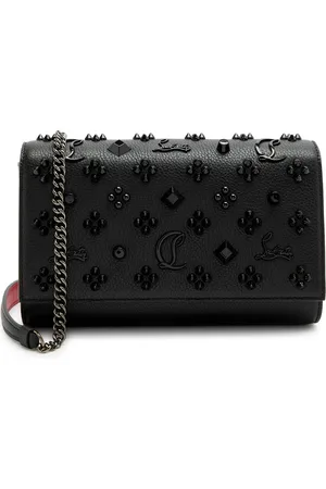 Christian Louboutin Paloma Embellished Leather Clutch - - One Size