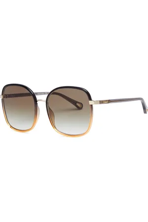 Chloé Two-tone Square-frame Sunglasses - - One Size