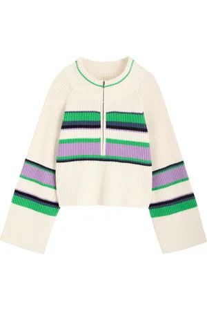 Free People Striped Cotton-blend Jumper - - L (UK16-UK18 / L)
