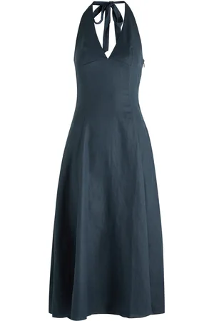 FAITHFULL THE BRAND Marais Linen Midi Dress - - M (UK12 / M)
