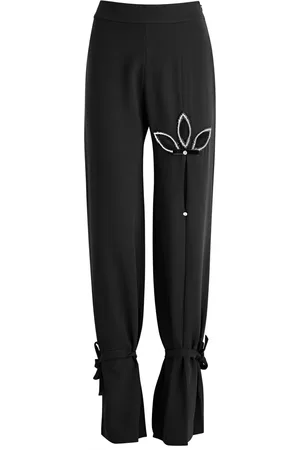 NAFSIKA SKOURTI Lotus Crystal-embellished Tapered Trousers - - 8 (UK8 / S)