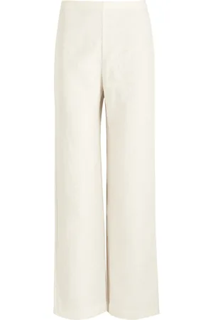 FAITHFULL THE BRAND Ilride Wide-leg Linen Trousers - - L (UK14 / L)