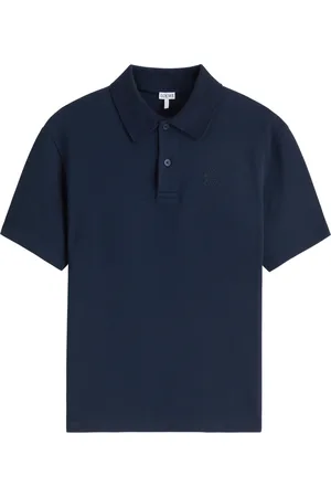 Loewe Logo Piqué Cotton Polo Shirt - - L