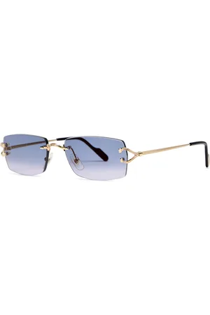 Cartier Signature C De Rectangle-frame Sunglasses - - One Size