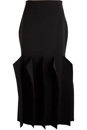 A.W.A.K.E. MODE Panelled Crepe Midi Skirt - - 38 (UK10 / S)