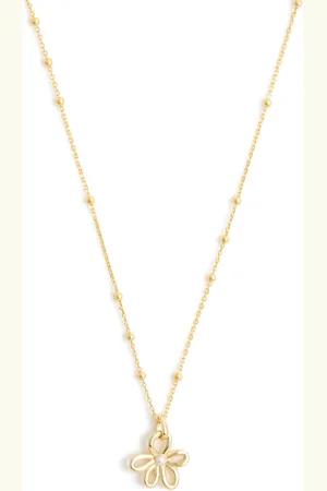 Daisy London Daisy Bow 18kt -plated Necklace - One Size