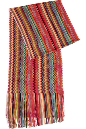 Missoni Zigzag-intarsia Fine-knit Scarf - - One Size