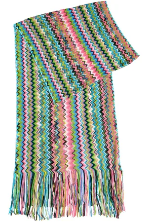 Missoni Zigzag-intarsia Fine-knit Scarf - - One Size