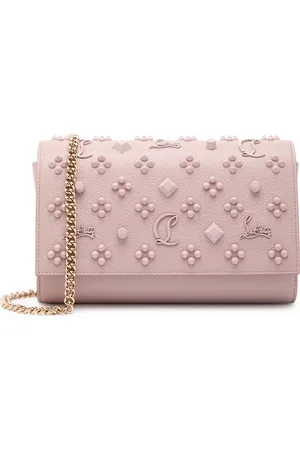 Christian Louboutin Paloma Embellished Leather Clutch - - One Size