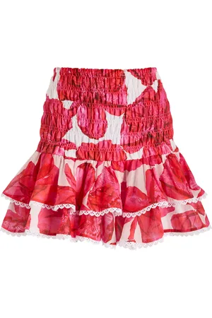 CHARO RUIZ IBIZA Pinel Floral-print Cotton-blend Mini Skirt - - L (UK14 / L)