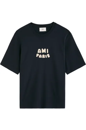 Ami Logo-appliqué Cotton T-shirt - - L