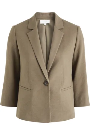 Vince Shrunken Linen-blend Blazer - - 10 (UK14 / L)