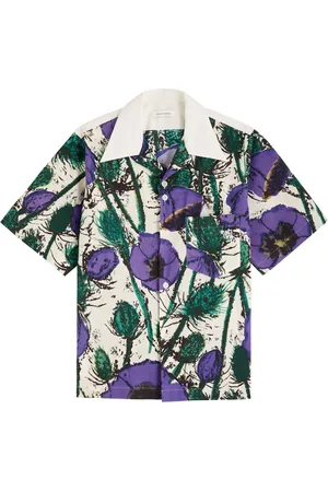 WALES BONNER Highlife Bowling Printed Cotton Shirt - - 46 (IT46 / S)