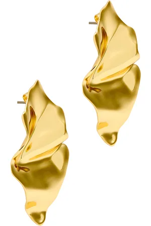 Alexis Bittar Crumpled Small 14kt -plated Drop Earrings - One Size