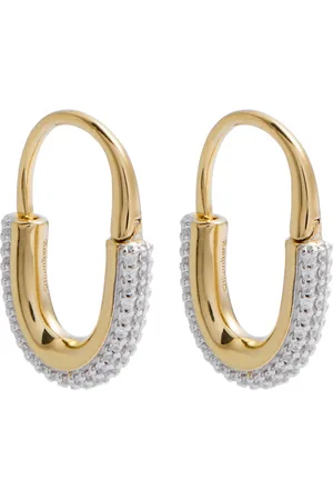 Otiumberg Roscida Pavé 14kt Vermeil Hoop Earrings - One Size