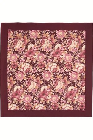 Chloé Floral-print Silk-twill Scarf - - One Size