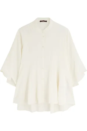 High Tulip Panelled Satin Blouse - - 42 (UK10 / S)
