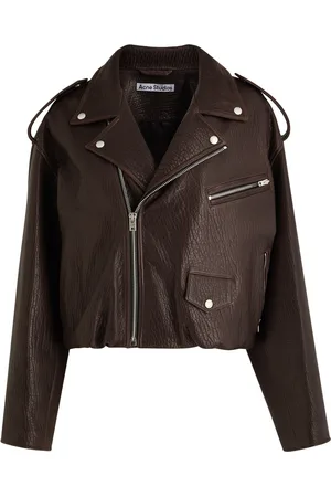 Acne Studios Grained Leather Jacket - - 38 (UK10 / S)
