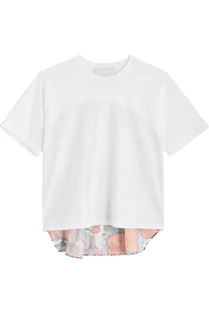 3.1 Phillip Lim Floral-print Cotton-blend T-shirt - - M (UK12 / M)