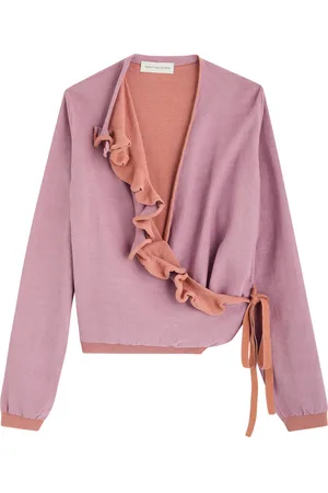DRIES VAN NOTEN Tatum Cotton-blend Wrap Cardigan - - L (UK14 / L)
