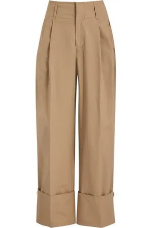 DARKPARK Diana Cotton-poplin Trousers - - 42 (UK10 / S)