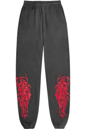 Warren Lotas Serenity Reaper Embroidered Cotton Sweatpants - - L