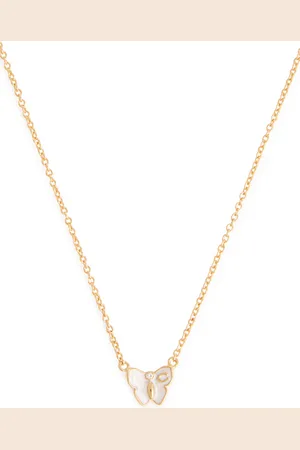 Coach Butterfly Logo Pendant Necklace - - One Size