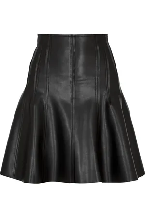 Norma Kamali Grace Faux Leather Mini Shirt - - S (UK8-10 / S)