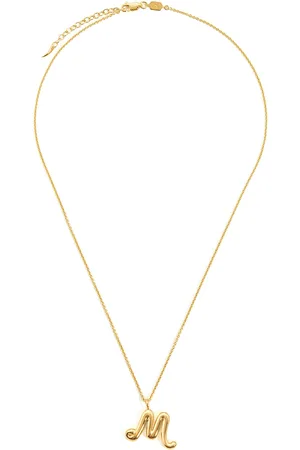 Missoma M Initial 18kt -plated Necklace
