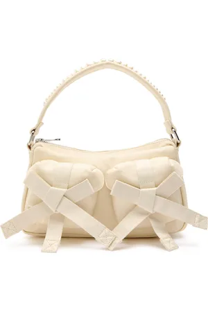Simone Rocha Utility Bow Faux Pearl-embellished Shell Shoulder bag - - One Size