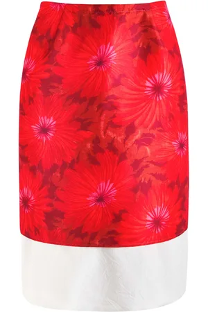 WALES BONNER Triumph Floral-print Layered Satin Skirt - - 38 (UK6 / XS)