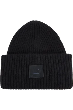 Acne Studios Pansy Ribbed Wool Beanie