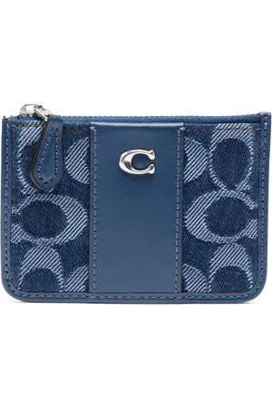 Coach Logo-jacquard and Leather Wallet - One Size
