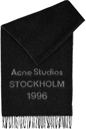 Acne Studios Venus 1996 Logo-intarsia Wool Scarf - - One Size