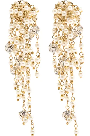 ROSANTICA Rugiada Embellished Tassel Clip-on Drop Earrings - - One Size
