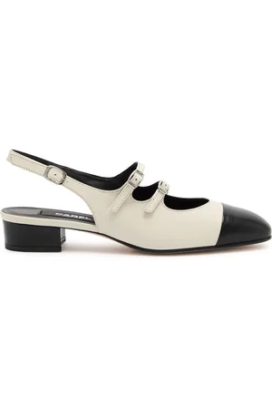 Carel Abricot 20 Leather Slingback Mary Jane Pumps