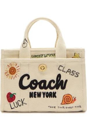 Coach Cargo 20 Embroidered Canvas Tote - - One Size