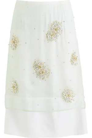 WALES BONNER Triumph Embellished Crepe Midi Skirt - - 40 (UK8 / S)