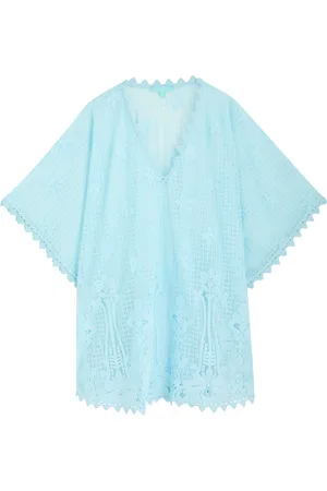 Melissa Odabash Josie Cotton-blend Lace Kaftan - - One Size