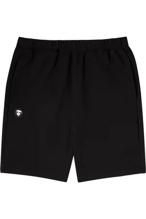 AAPE Logo-embroidered Cotton-blend Shorts - - M