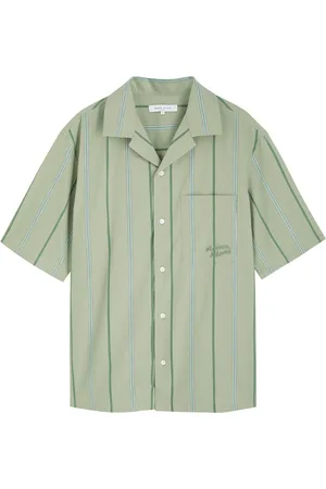 Maison Kitsuné Striped Cotton-blend Shirt - - L