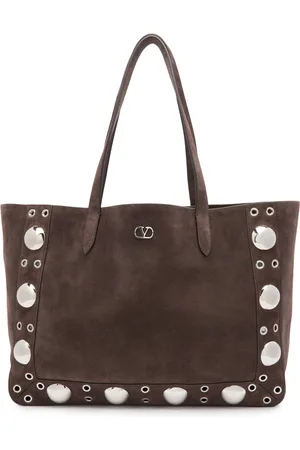 VALENTINO GARAVANI Nellcôte Studded Suede Tote - - One Size