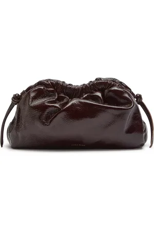 Mansur Gavriel Cloud Mini Patent Grained Leather Clutch - - One Size