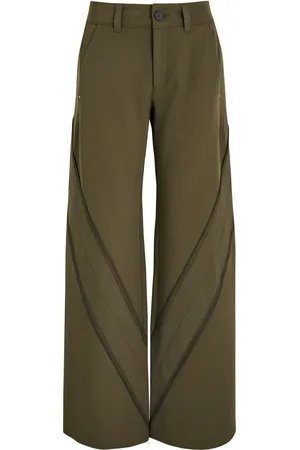 High Gravitate Wide-leg Twill Trousers - - 46 (UK14 / L)