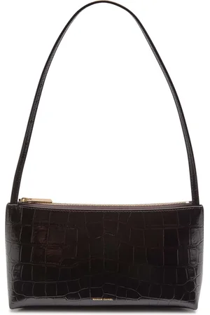 Mansur Gavriel Gaia Crocodile-effect Glossed Leather Shoulder bag - - One Size