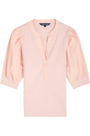 VERONICA BEARD Coralee Ribbed Stretch-cotton top - - M (UK12 / M)