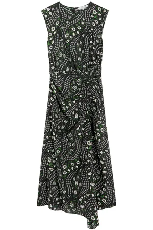 VERONICA BEARD Viviana Floral-printed Stretch-chiffon Midi Dress - - 10 (UK14 / L)