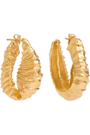 Joanna Laura Constantine Seashell 18kt -plated Hoop Earrings - One Size