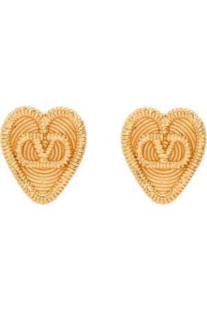 VALENTINO GARAVANI Fil Perdu Heart Stud Earrings - - One Size