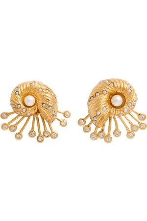 Joanna Laura Constantine Seashell 18kt -plated Stud Earrings - One Size